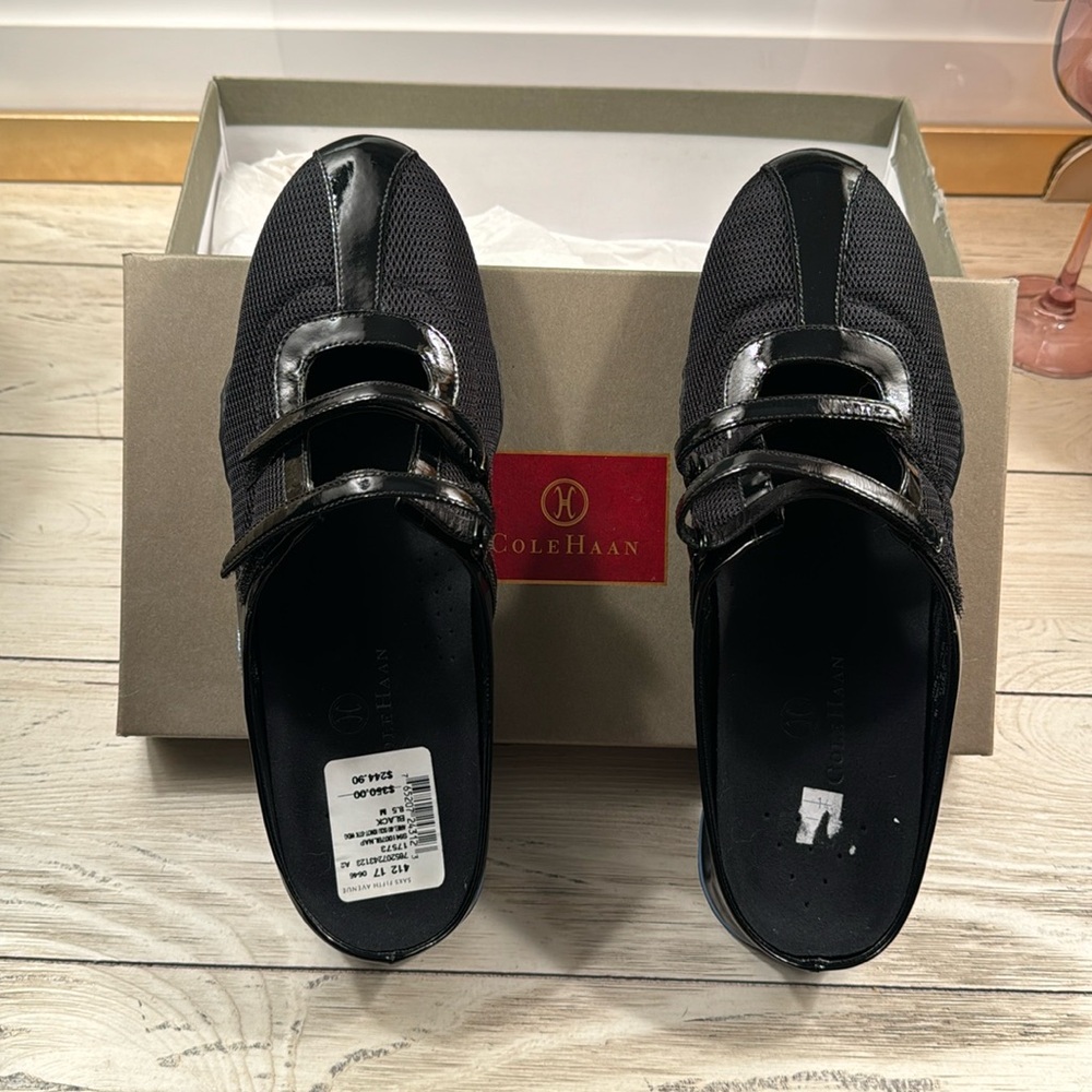 Cole Haan and Nike Air Beau Strap Mules